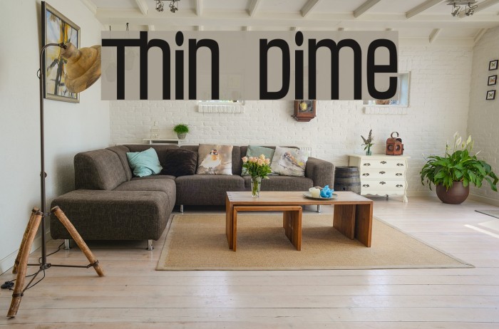 Thin Dime フォント examples