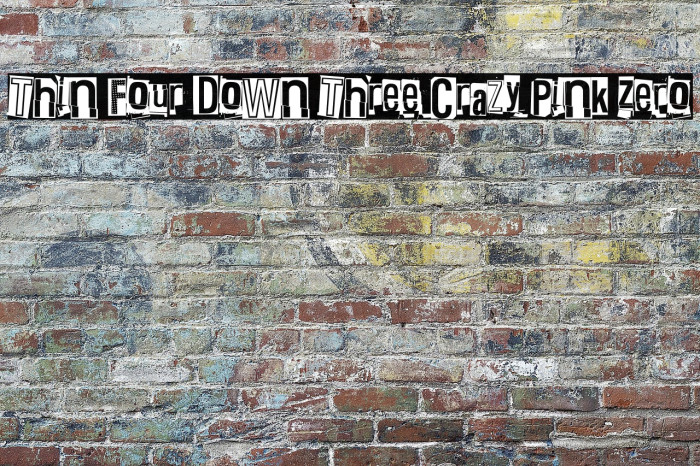 Thin Four Down Three Crazy Pink Zero Example 3