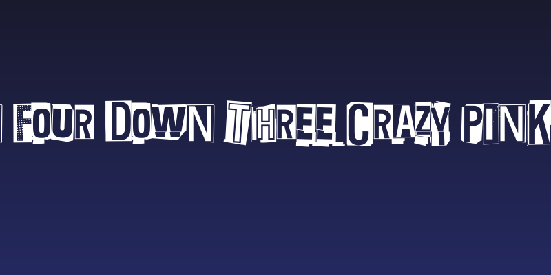 Thin Four Down Three Crazy Pink Zero Social Header