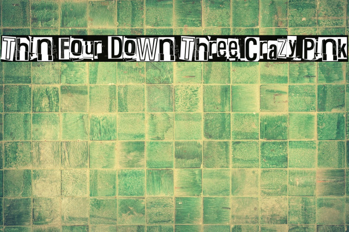 Thin Four Down Three Crazy Pink Example 1