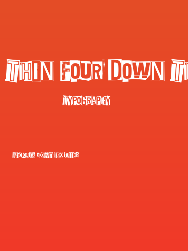 Thin Four Down Three Crazy Pink Poster