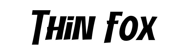 Thin Fox  font caratteri gratis