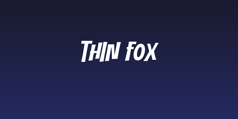 Thin Fox Social Header