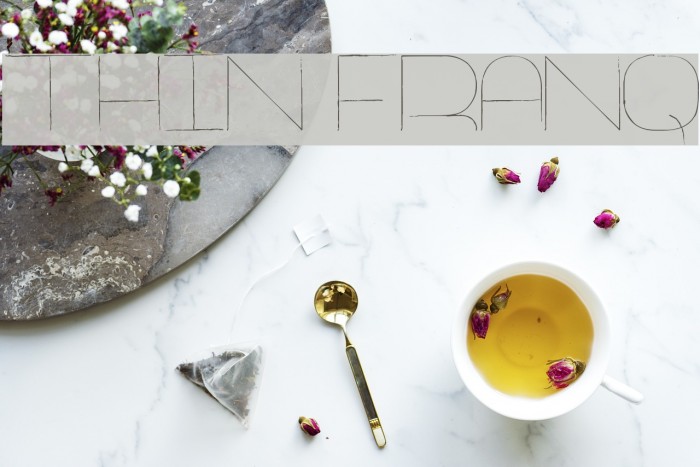 Thin Franq Font examples