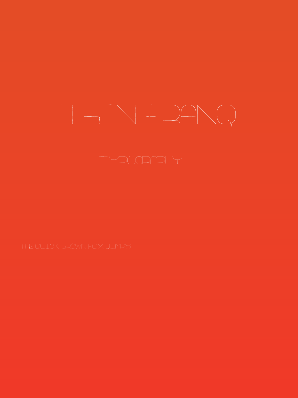 Thin Franq Poster