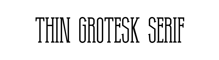 Thin Grotesk Serif  नि: शुल्क फ़ॉन्ट्स डाउनलोड