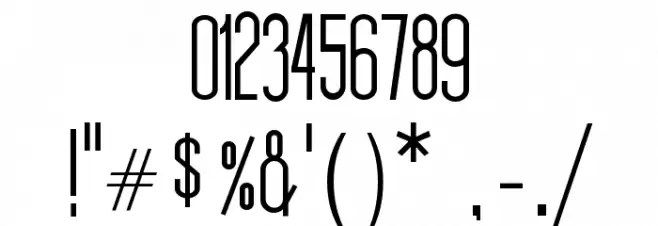 Thin Grotesk Serif Font OTHER CHARS