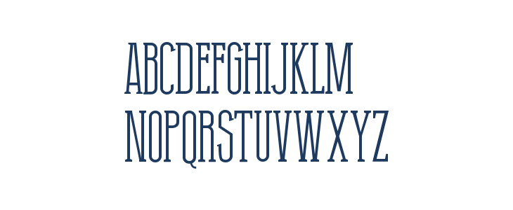 Thin Grotesk Serif Lowercase