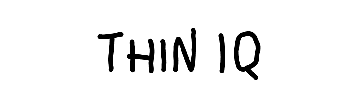 Thin IQ  नि: शुल्क फ़ॉन्ट्स डाउनलोड