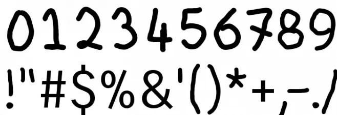 Thin IQ Font OTHER CHARS