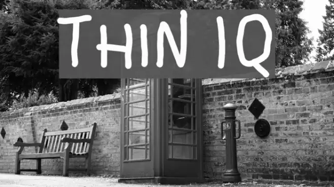 Thin IQ Font examples