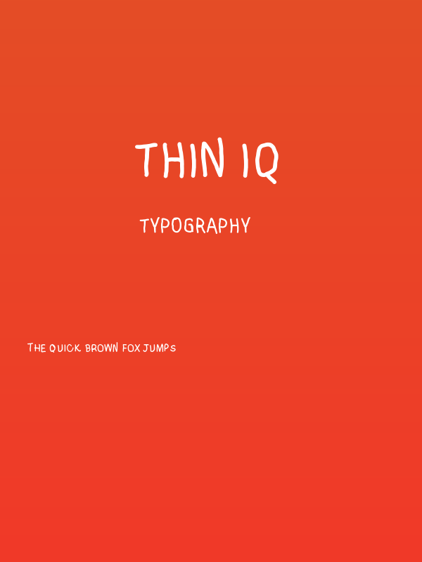 Thin IQ Poster