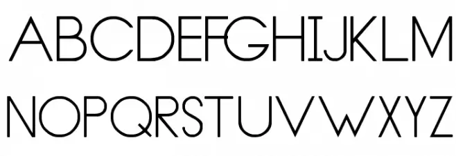 Thin Lines and Curves Schriftart Groß