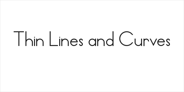 Thin Lines and Curves Logo