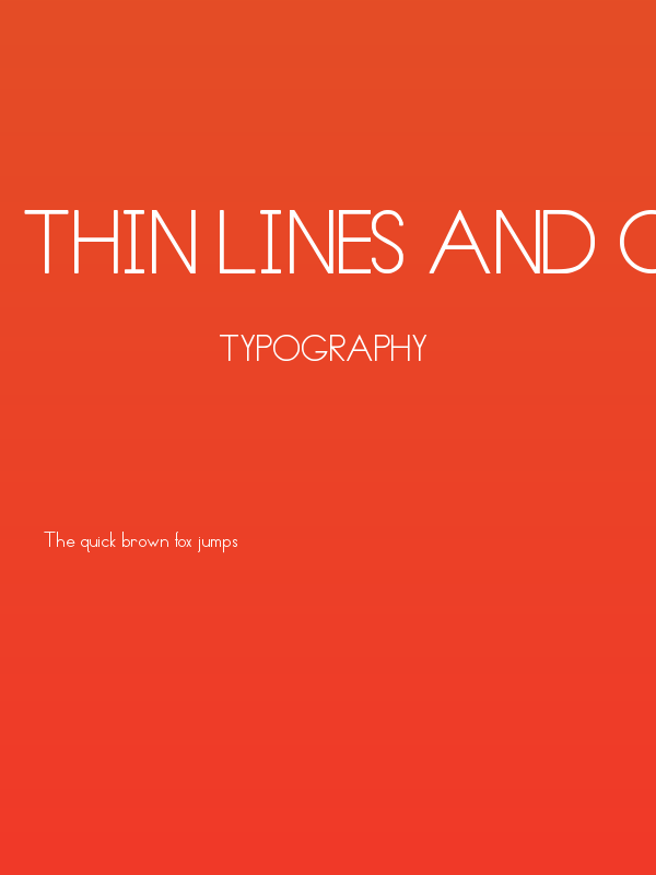 Thin Lines and Curves Poster