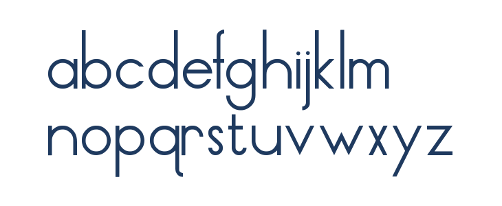 Thin Lines and Curves Lowercase