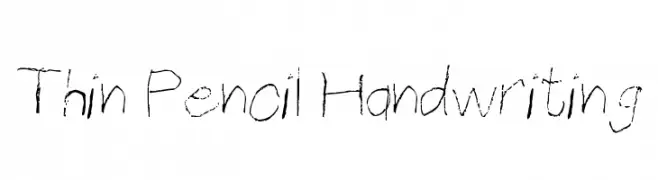 Thin Pencil Handwriting  baixar fontes gratis