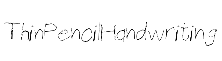Thin Pencil Handwriting Font