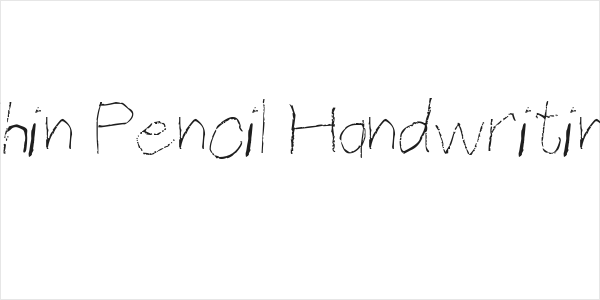 Thin Pencil Handwriting Logo