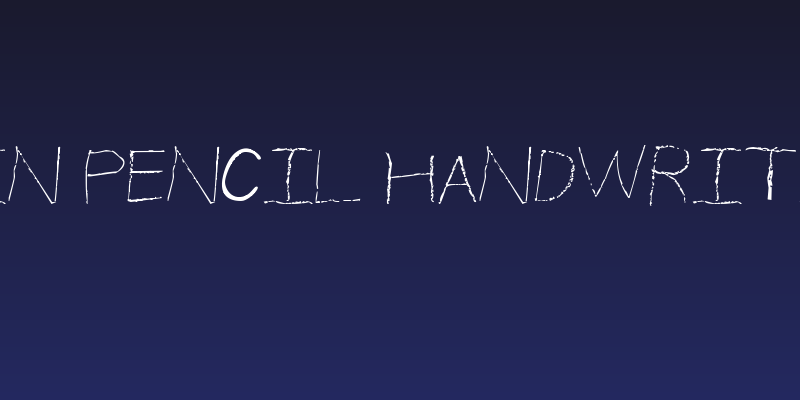 Thin Pencil Handwriting Social Header