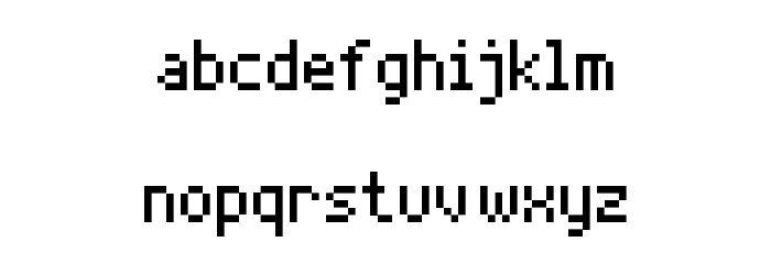 Thin Pixel-7 Font LOWERCASE