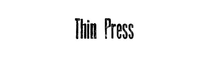 Thin Press Font