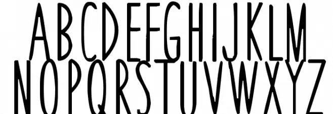 Thin Skinned Schriftart Groß