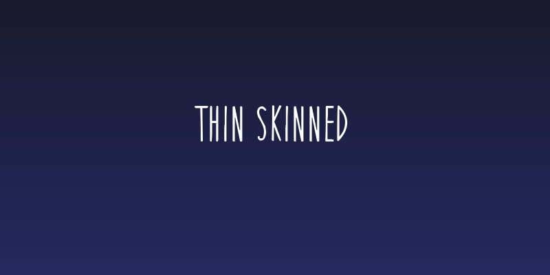 Thin Skinned Social Header