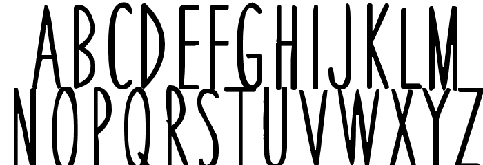 Thin Skinned Font LOWERCASE