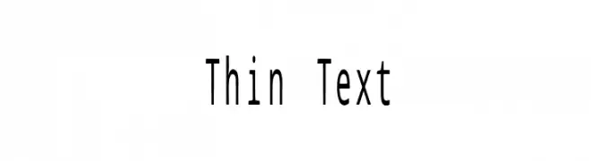 Thin Text  Frei Schriftart Herunterladen