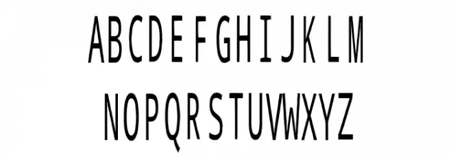 Thin Text フォント 大文字
