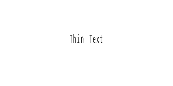 Thin Text Logo