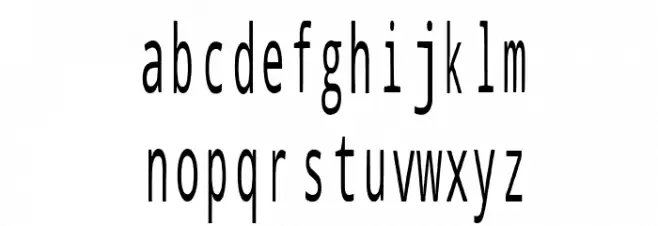 Thin Text フォント 小文字