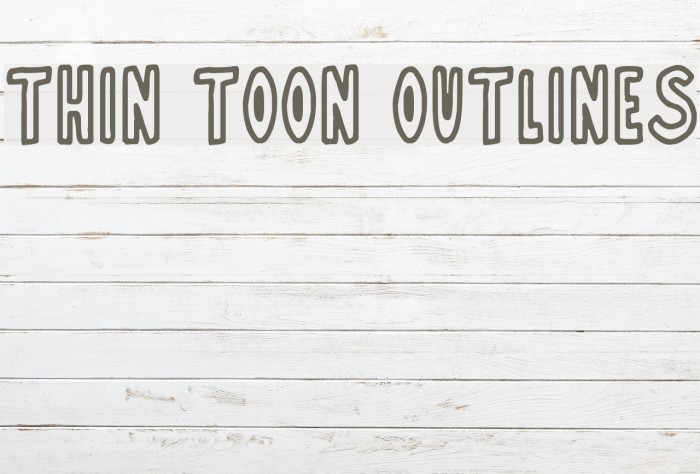 Thin Toon Outlines Example 2
