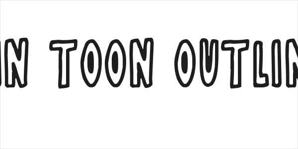 Thin Toon Outlines Logo