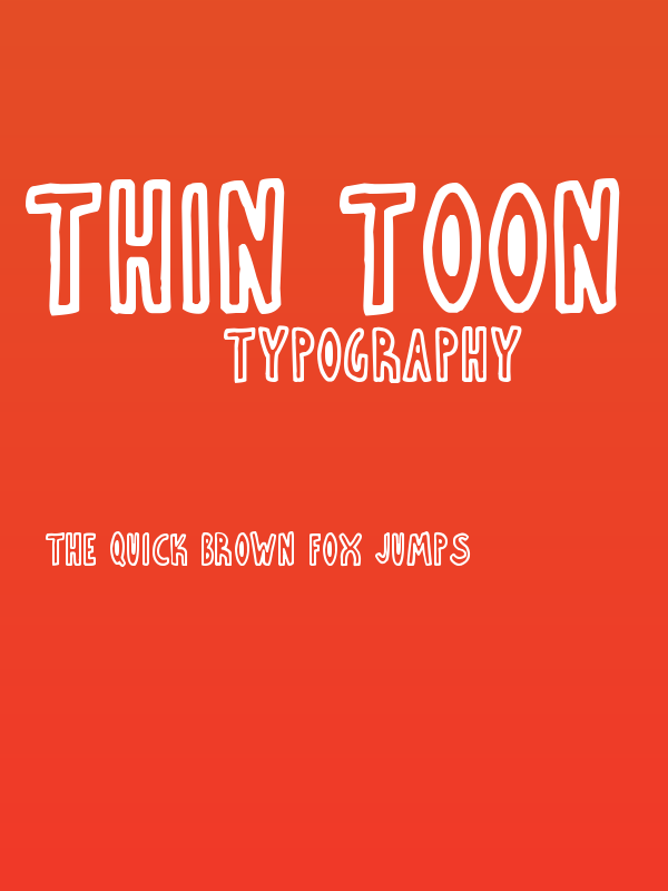 Thin Toon Outlines Poster