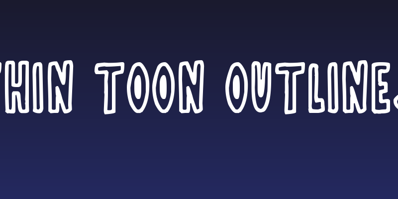 Thin Toon Outlines Social Header