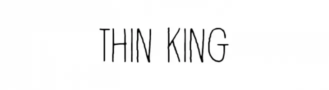 Thin king  font caratteri gratis