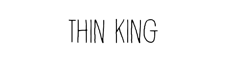 Thin king  font caratteri gratis