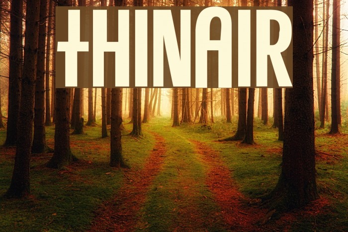 ThinAir Шрифта examples