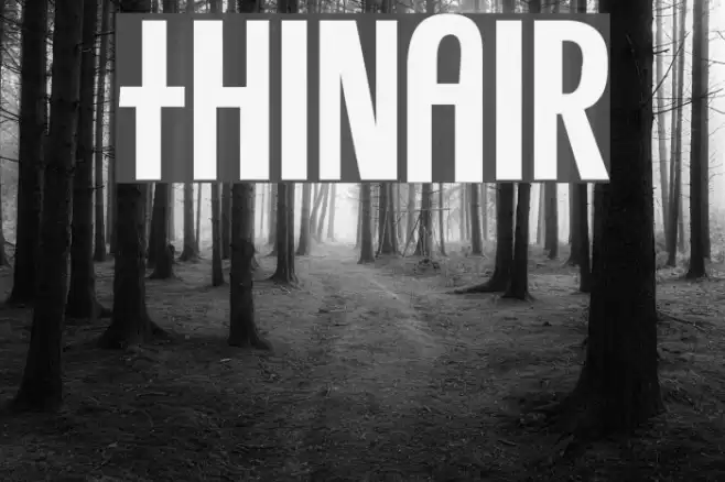 ThinAir Font examples