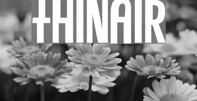 ThinAir Font examples