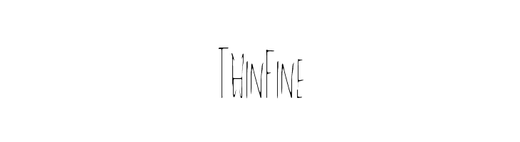 ThinFine  नि: शुल्क फ़ॉन्ट्स डाउनलोड