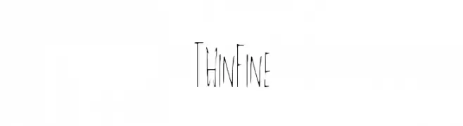 ThinFine  नि: शुल्क फ़ॉन्ट्स डाउनलोड