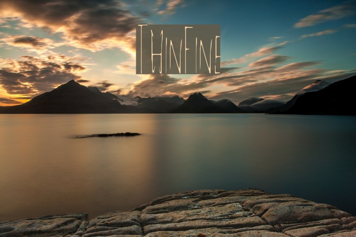 ThinFine Font examples