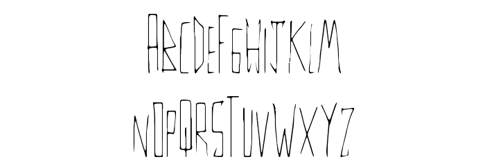 ThinFine Font LOWERCASE