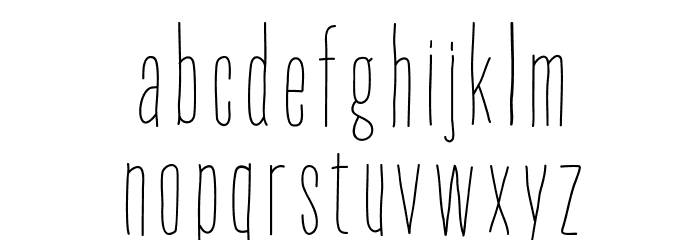 ThinFingers-ThinFingers Font LOWERCASE