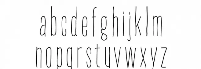 ThinFingers-ThinFingers Fonte MINÚSCULAS