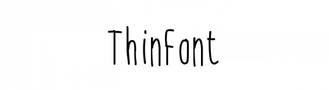 ThinFont  नि: शुल्क फ़ॉन्ट्स डाउनलोड