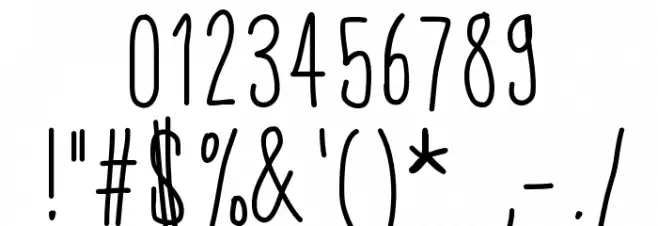 ThinFont Font OTHER CHARS